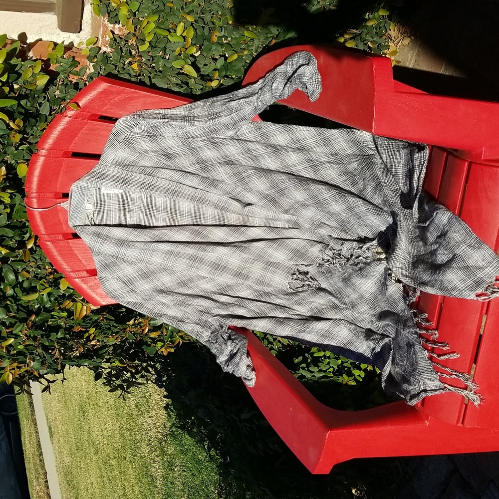 Billabong Plaid Beach Wrap